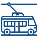 Routes for electric passenger transport (tramways, trolleybuses, and aerial cableway lines)
